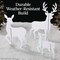 Best Choice Products 3-Piece 46in 2D Deer Family Silhouette Set, Outdoor Christmas Yard Decor w/ Buck, Doe, Fawn